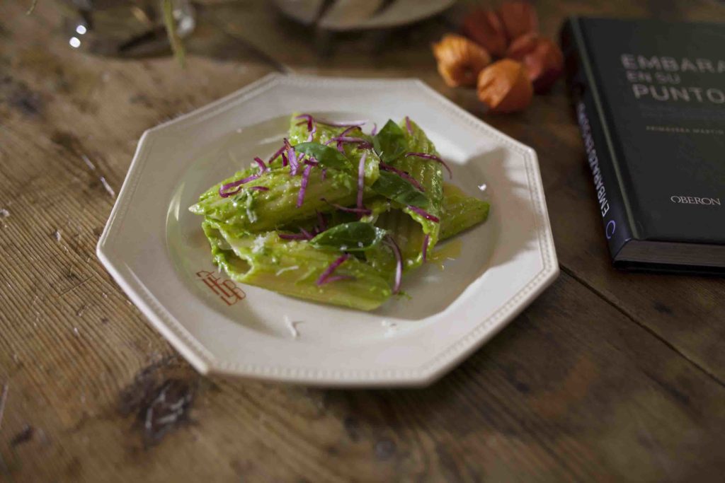 Receta de pasta verde de Primavera Ruiz
